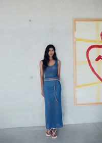 Knitted crop top