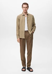 Linen pinstripe shirt