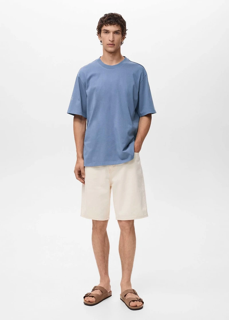T-shirt with printed patch