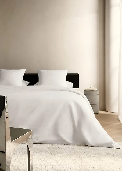 Cotton percale duvet cover for 200 cm bed