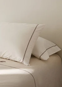 Children's pillow case 200 thread count cotton percale 45x110cm