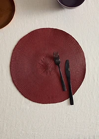 Colored paper placemat