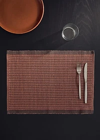 Cotton checked placemat