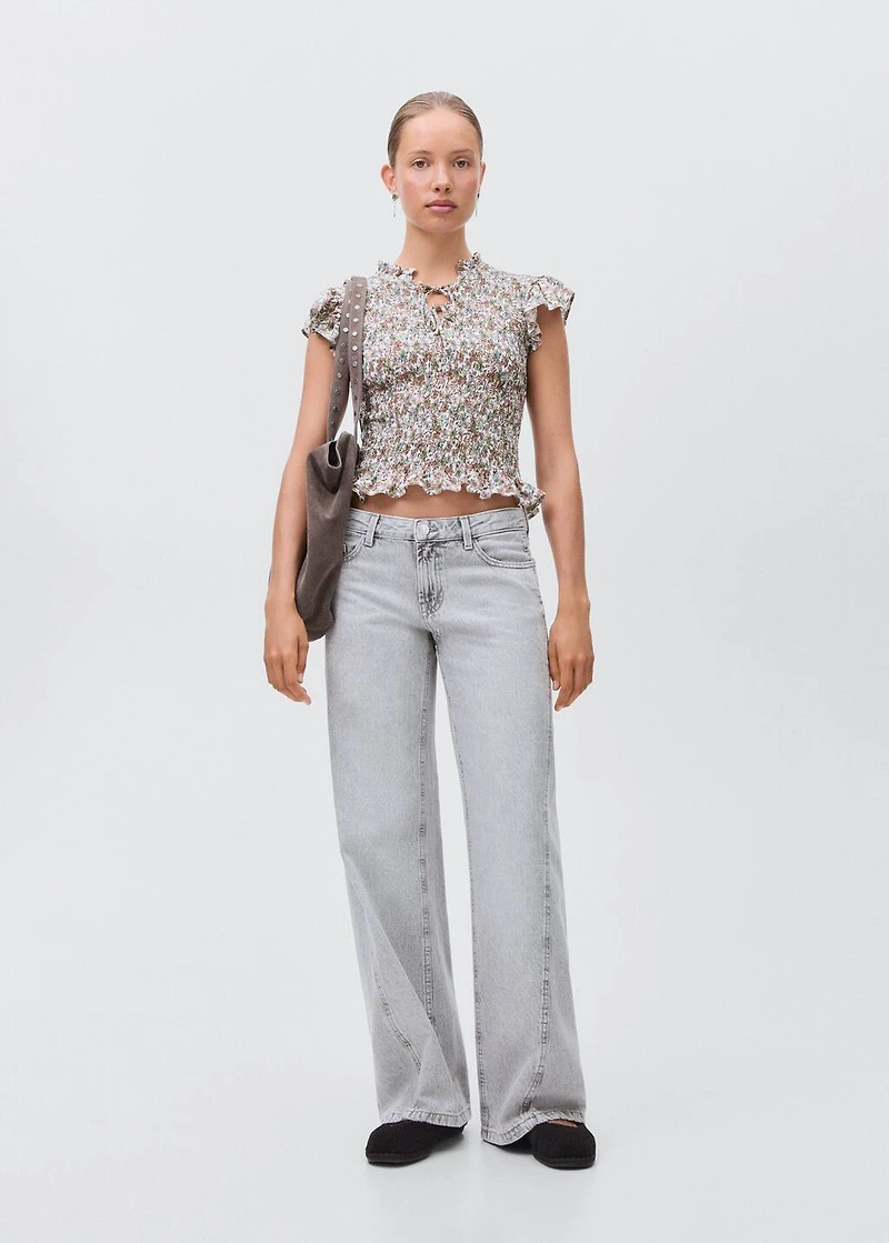 Floral print blouse