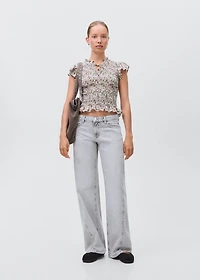 Floral print blouse