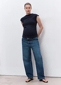Crêpe cotton maternity top