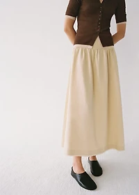 Leather flat shoes