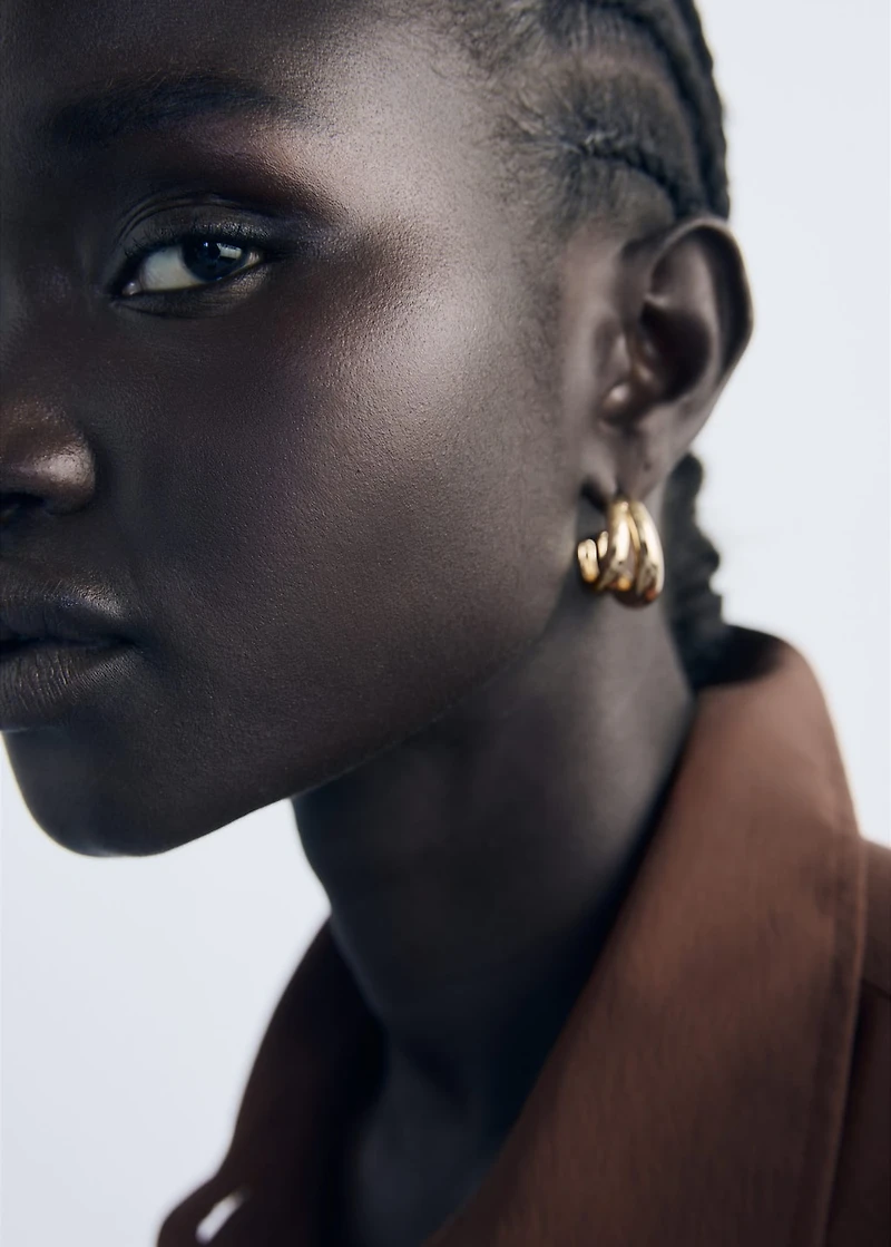 Double hoop earrings
