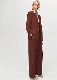 Modal straight-fit pants