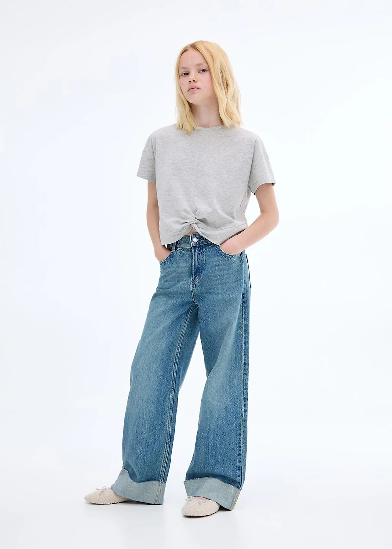 Knot cotton t-shirt