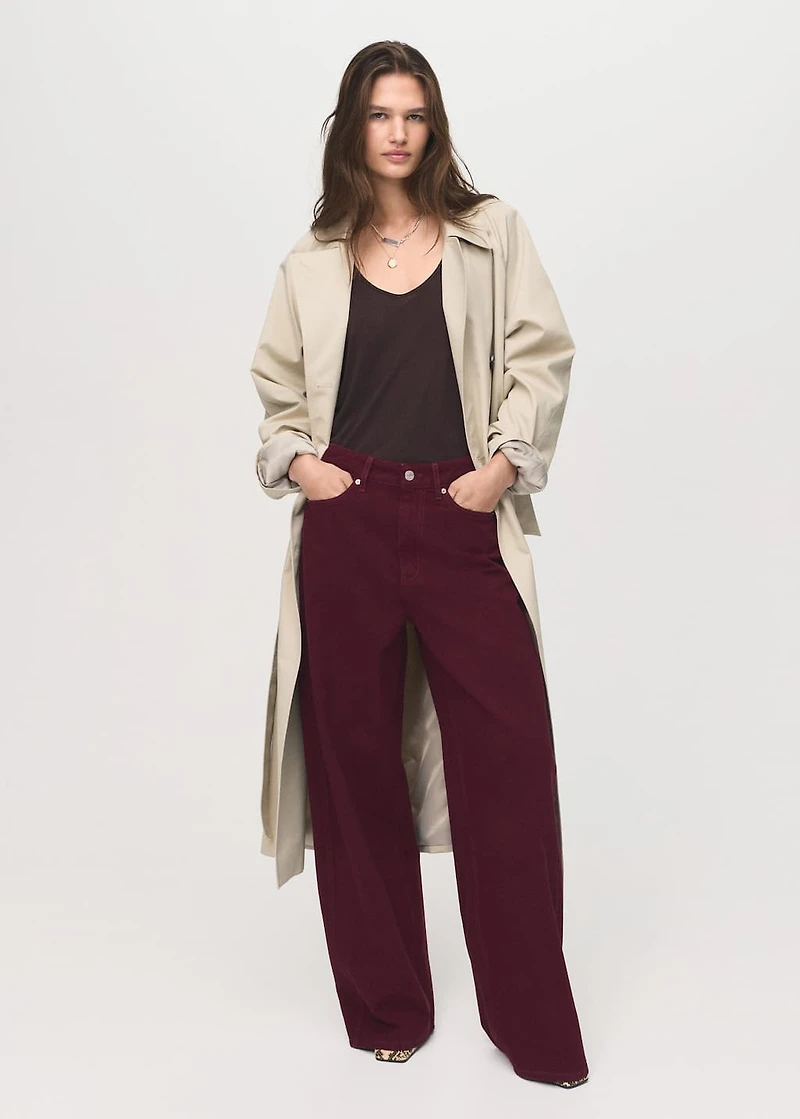 High-rise balloon jeans