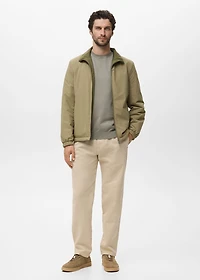 reversible quilted water-repellent jacket