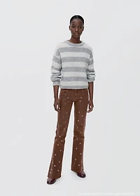 Knit striped sweater