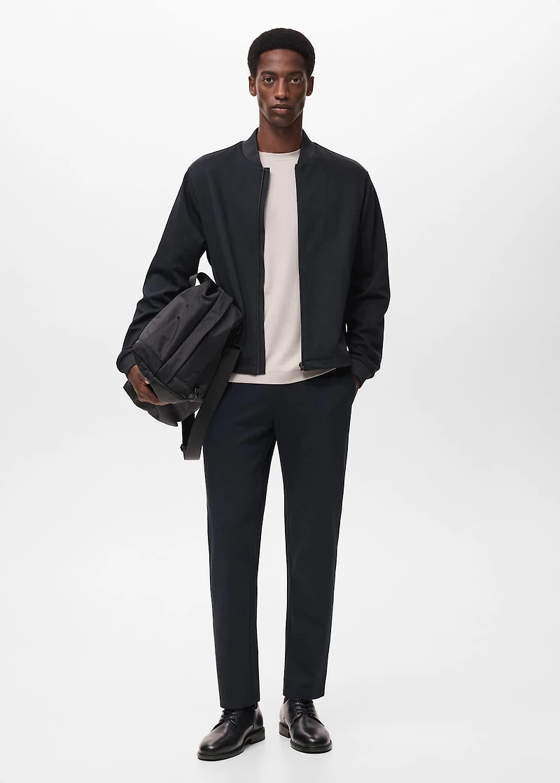 Comfort stretch zip-up hoodie