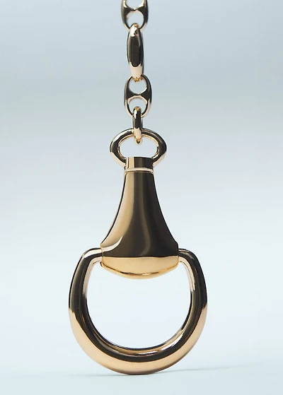 Metallic beaded pendant collar
