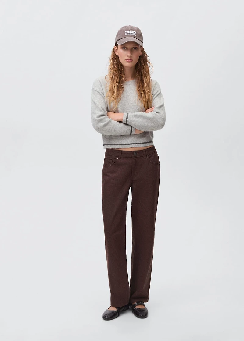 Knit embroidered sweater