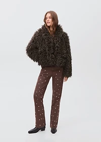 Short fur effect coat