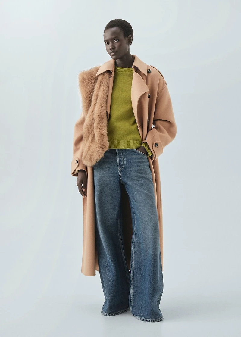 Chunky-knit wool sweater