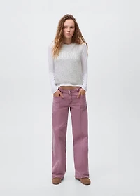 Embroidered knitted vest