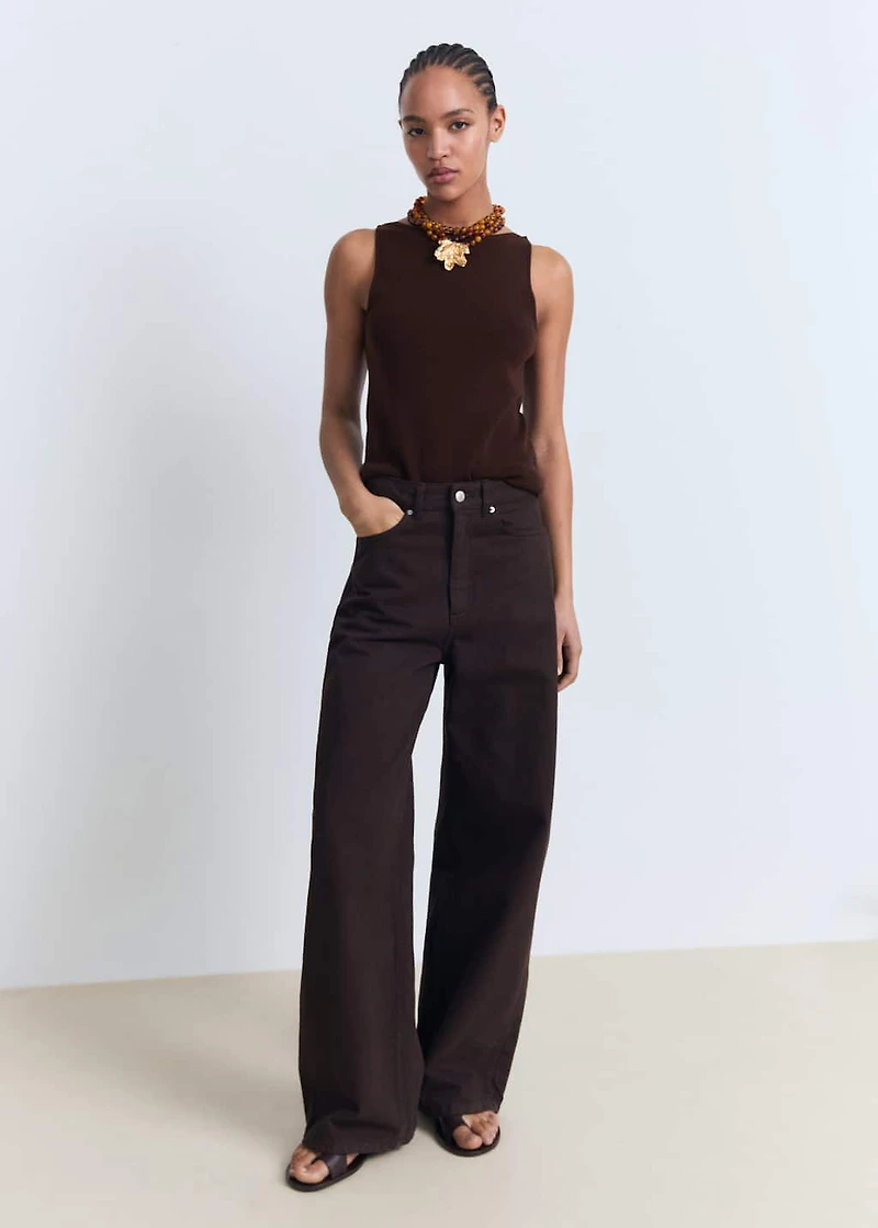 Fine-knit top