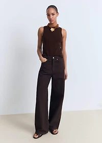 Fine-knit top