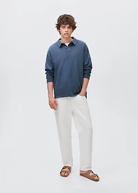 Polo-neck sweatshirt