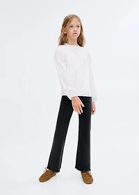 Frayed low-rise skinny jeans