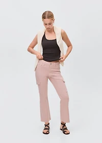 Flared cargo jeans