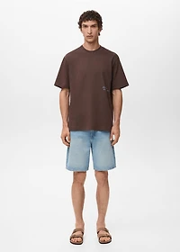 T-shirt with printed patch