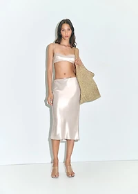 Satin crop top