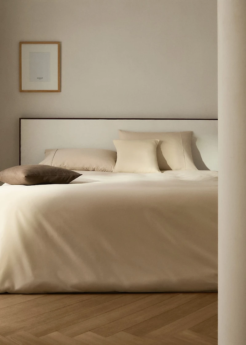500-thread cotton percale duvet cover for 135/140 cm bed