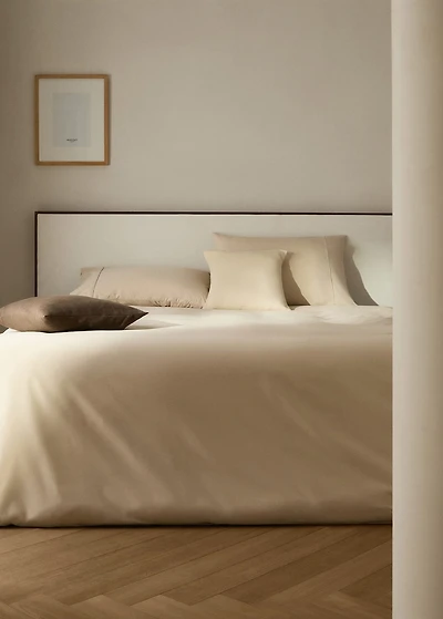 500-thread cotton percale duvet cover for 135/140 cm bed