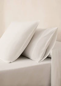 300-thread count cotton percale pillowcase 45x110 cm