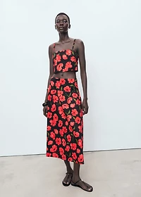 Floral crop top