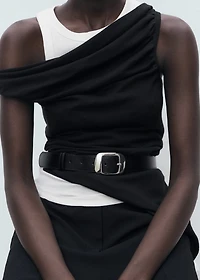 Square buckle belt
