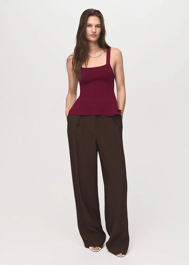 A-line knitted top