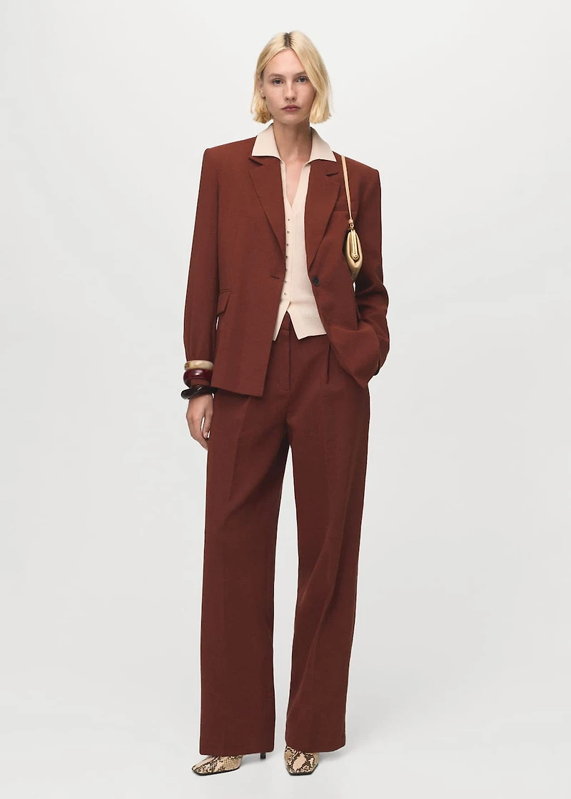 Modal suit blazer