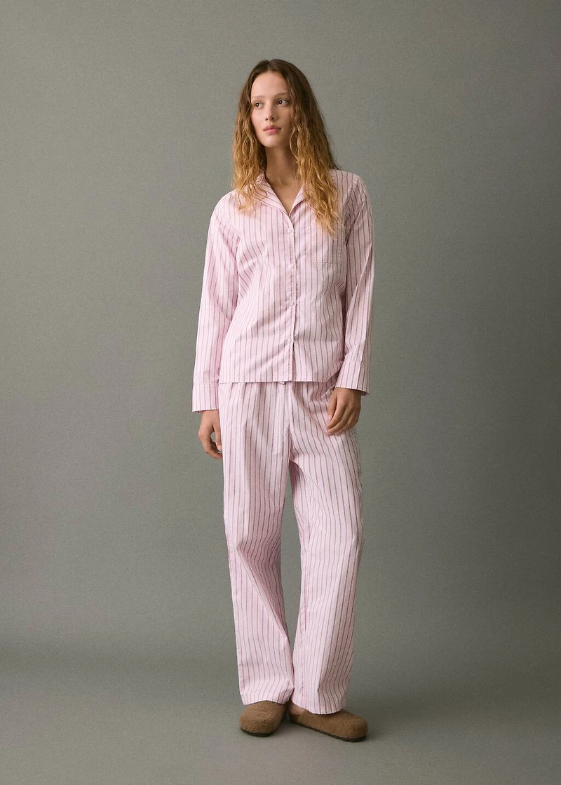 Striped long pyjamas