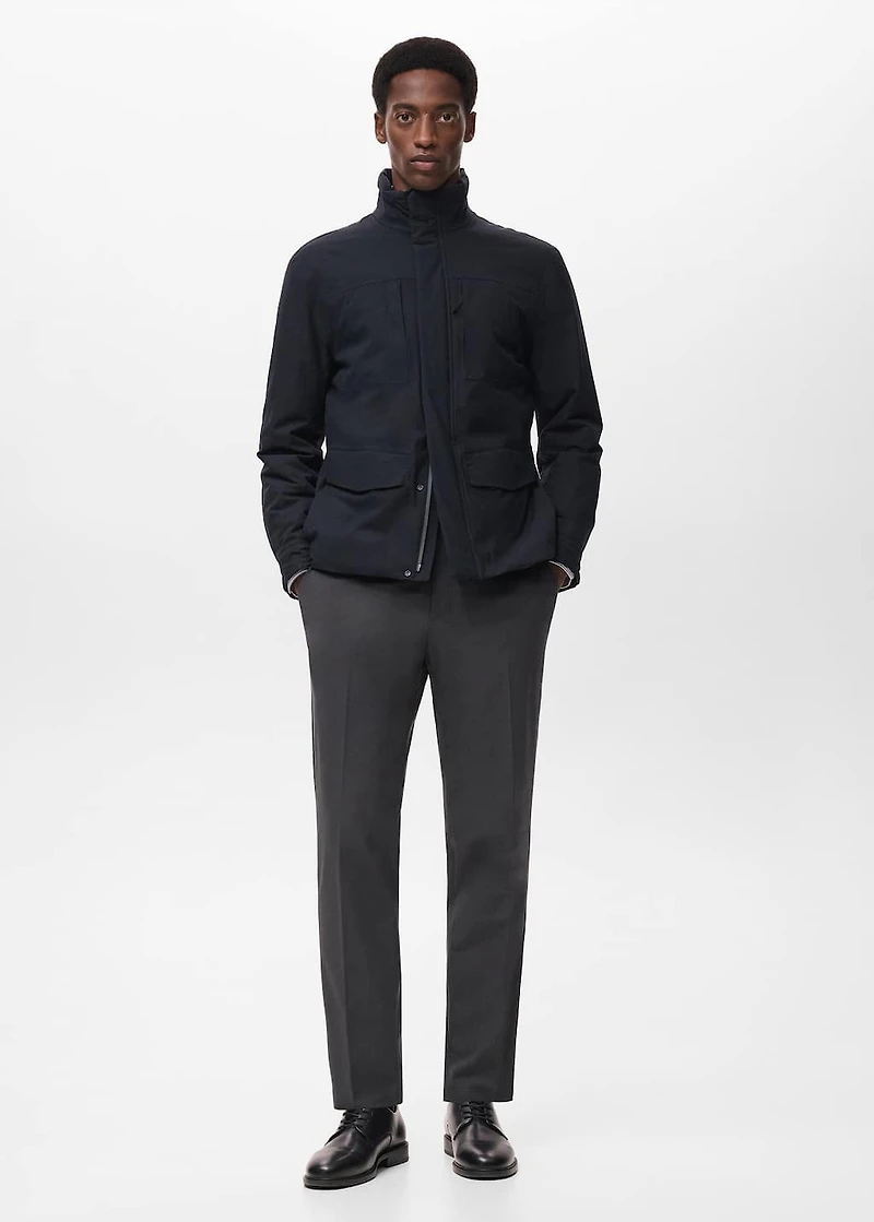 Waterproof jacket with Thermolite® padding