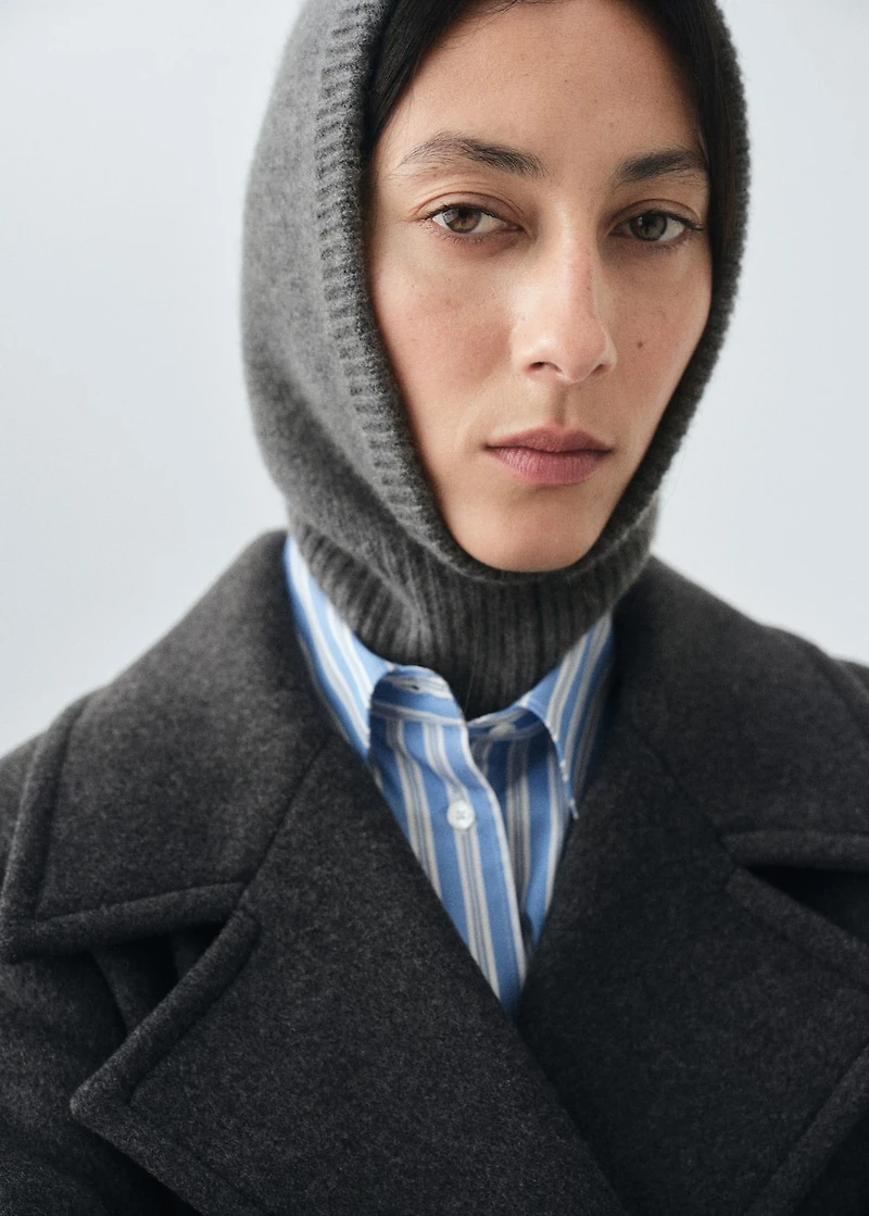 Cashmere wool blend balaclava