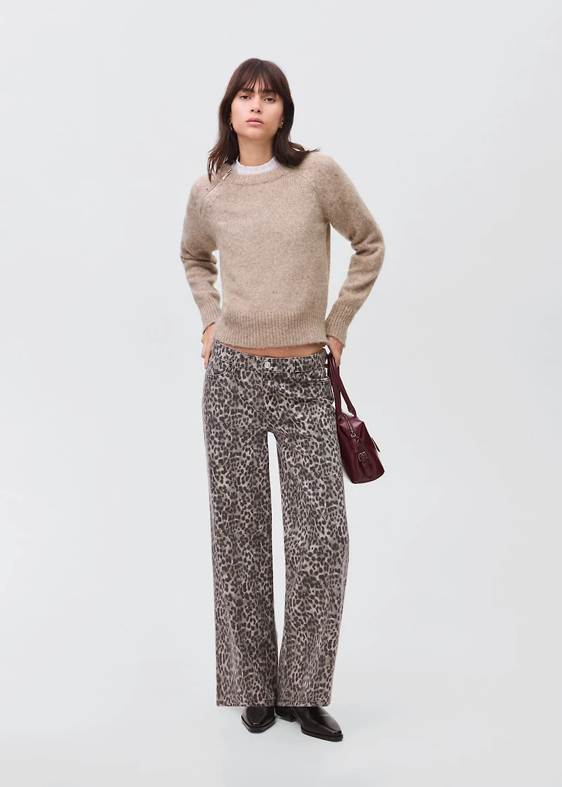 Zip knit sweater