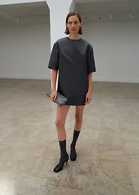 Short satin dress