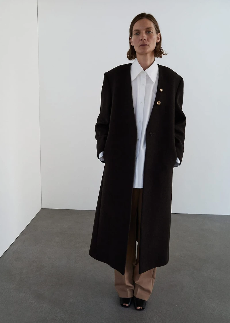 Wool overcoat