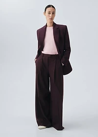 Wool-blend suit jacket