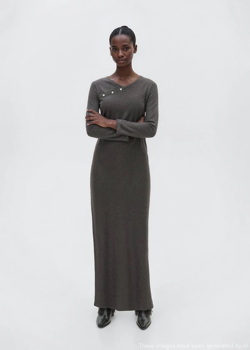 Long wrap dress