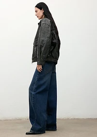 Mid-rise balloon jeans