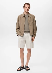 Lyocell jacket with pockets
