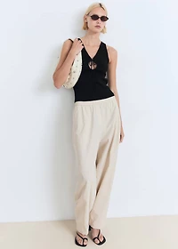 Bow knit top