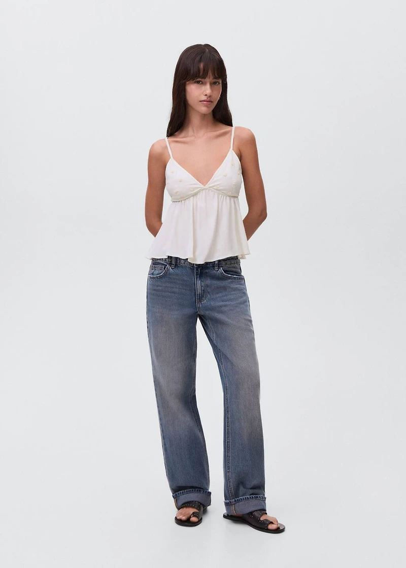 Knitted top with sequin detail