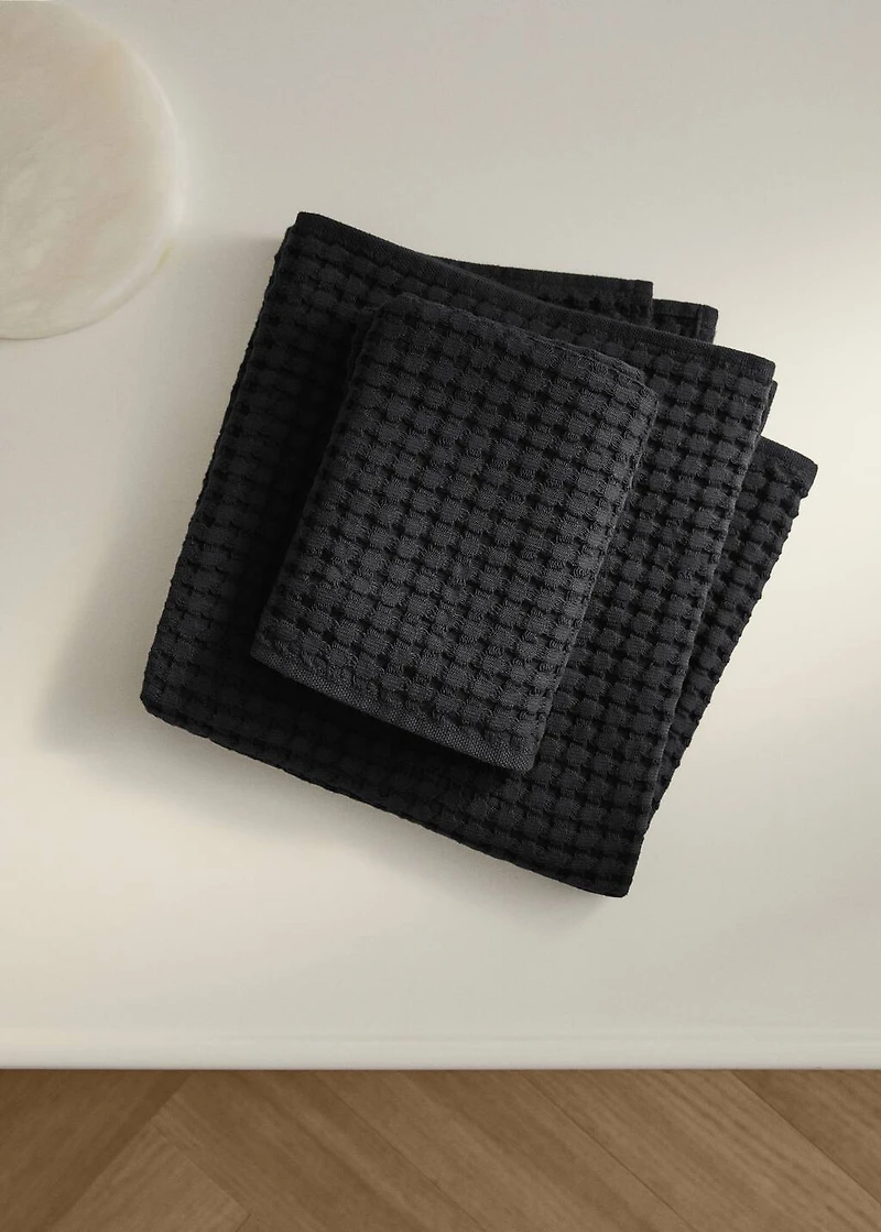 Cotton waffle washbasin towel